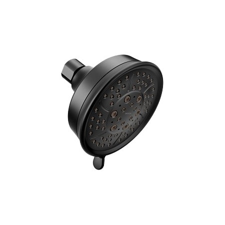 Moen Matte Black Four-Function 4-3/8In Diameter Spray Head Eco-Performance Showerhead 3638EPBL